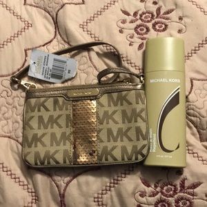 Coin purse with Michael Kors Rain&shine repellant